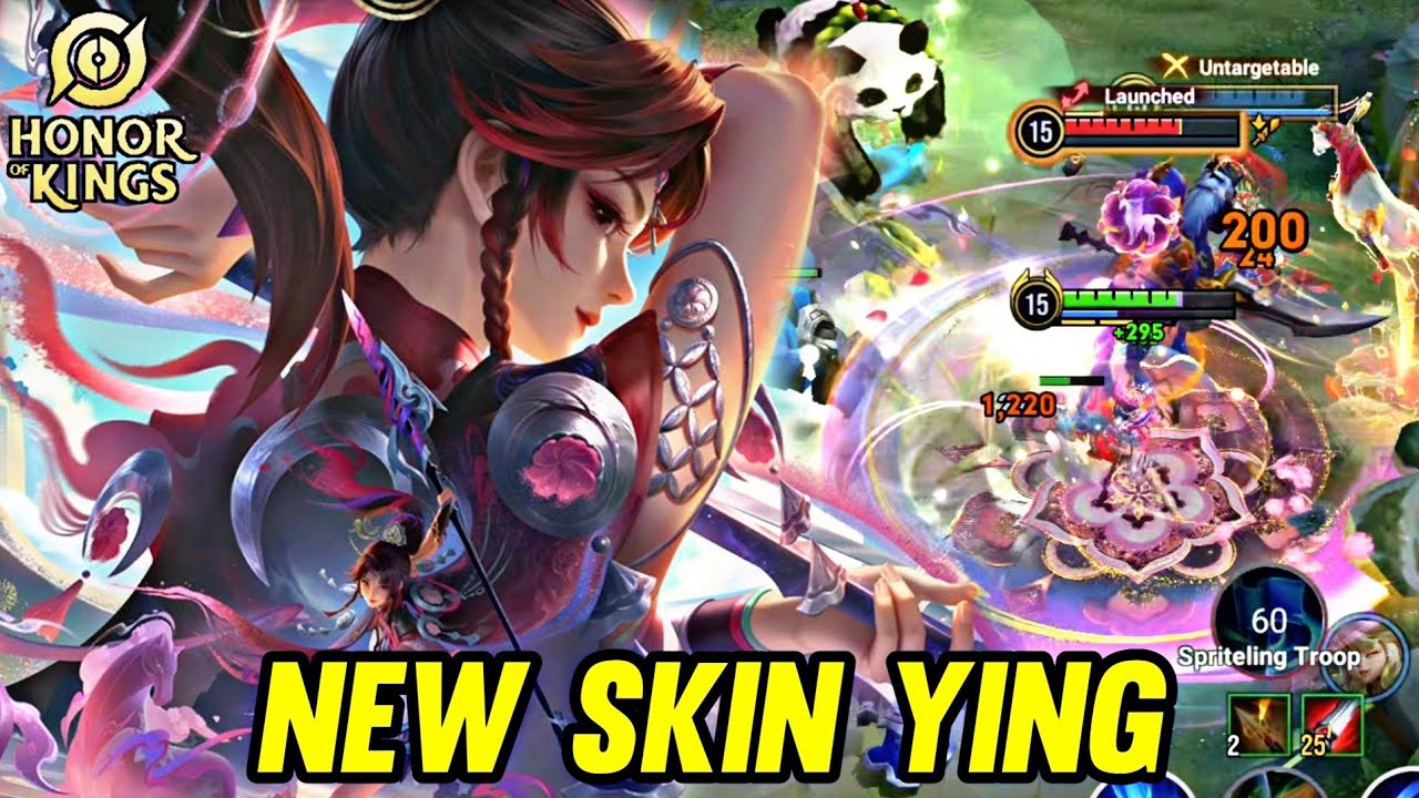 HOK : NEW SKIN YING LNY GAMEPLAY - HONOR OF KINGS