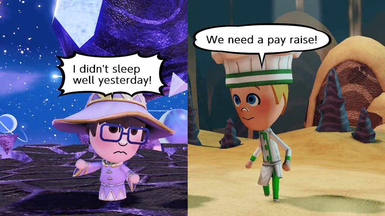 Job and Personality Talk in Miitopia