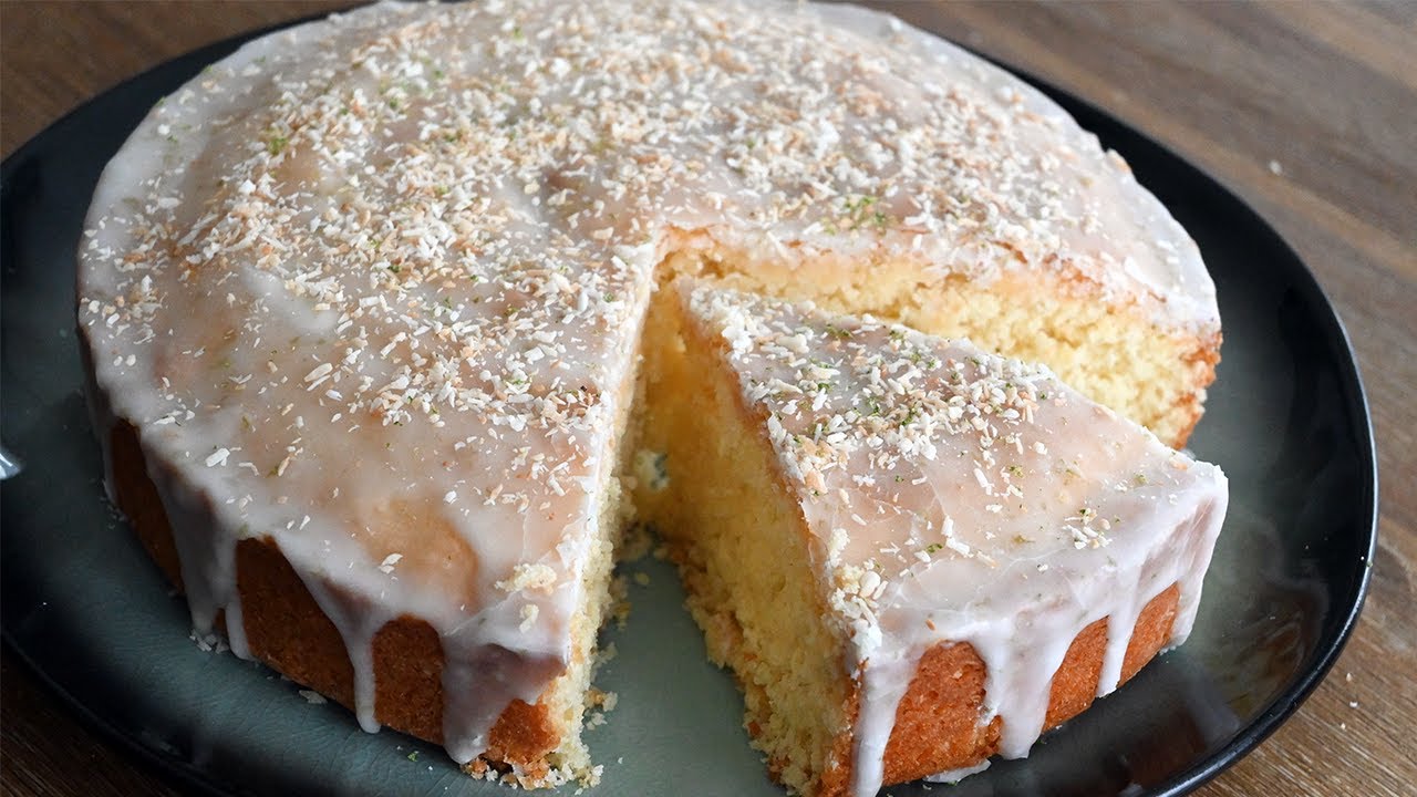 Recette gâteau noix de coco-citron vert