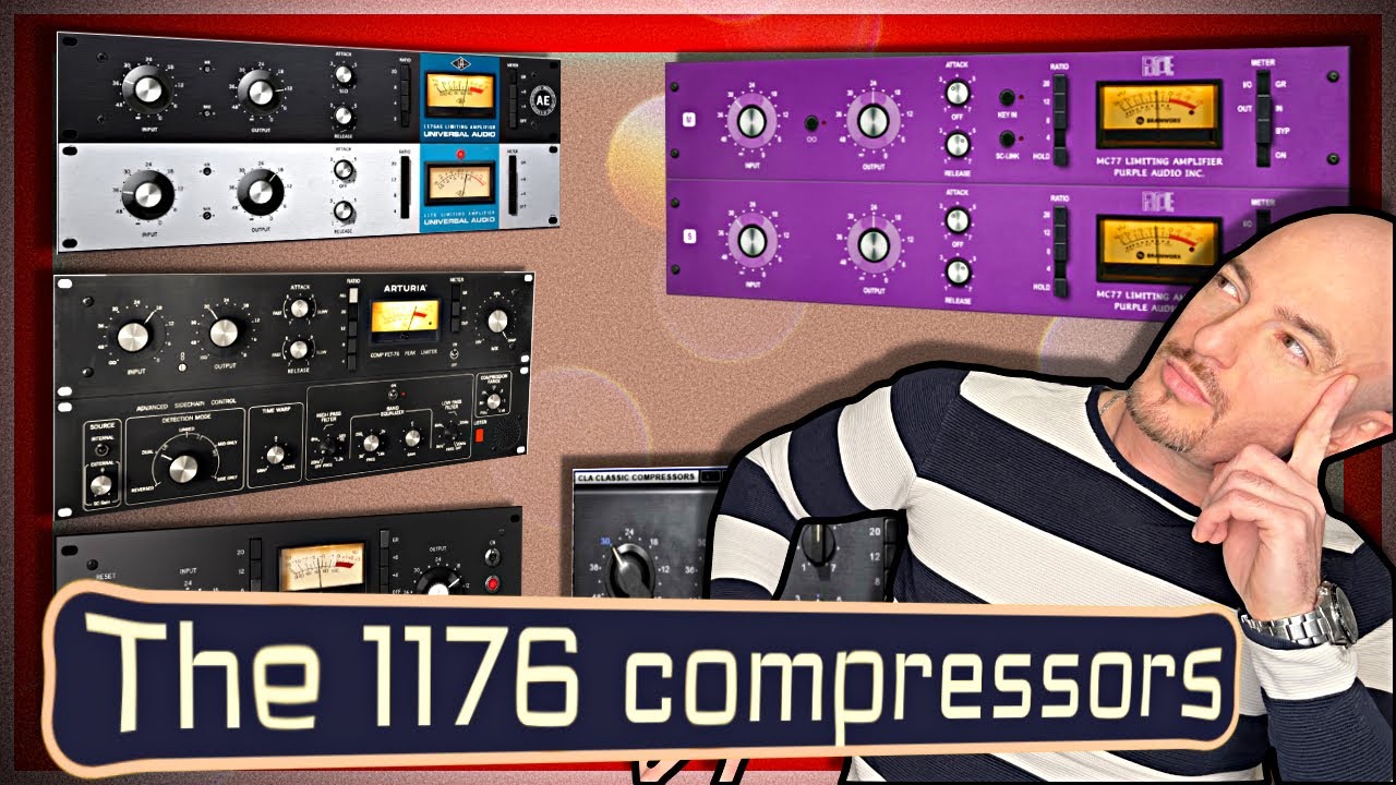 Universal Audio 1176 compressor vs plugin alliance MC 77 vs Waves CLA 76 vs Arturia