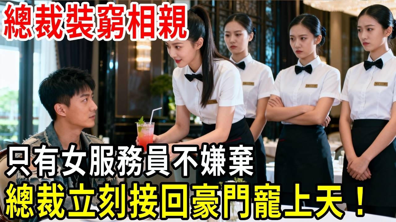 總裁裝窮相親，只有女服務員不嫌棄，熱情招待，總裁立刻接她回豪門寵上天！#掉馬甲#甜寵 #閃婚#情感故事 #霸道總裁 #婚姻#都市愛情 #先婚後愛 #霸道總裁 #灰姑娘#爽文 #婚姻