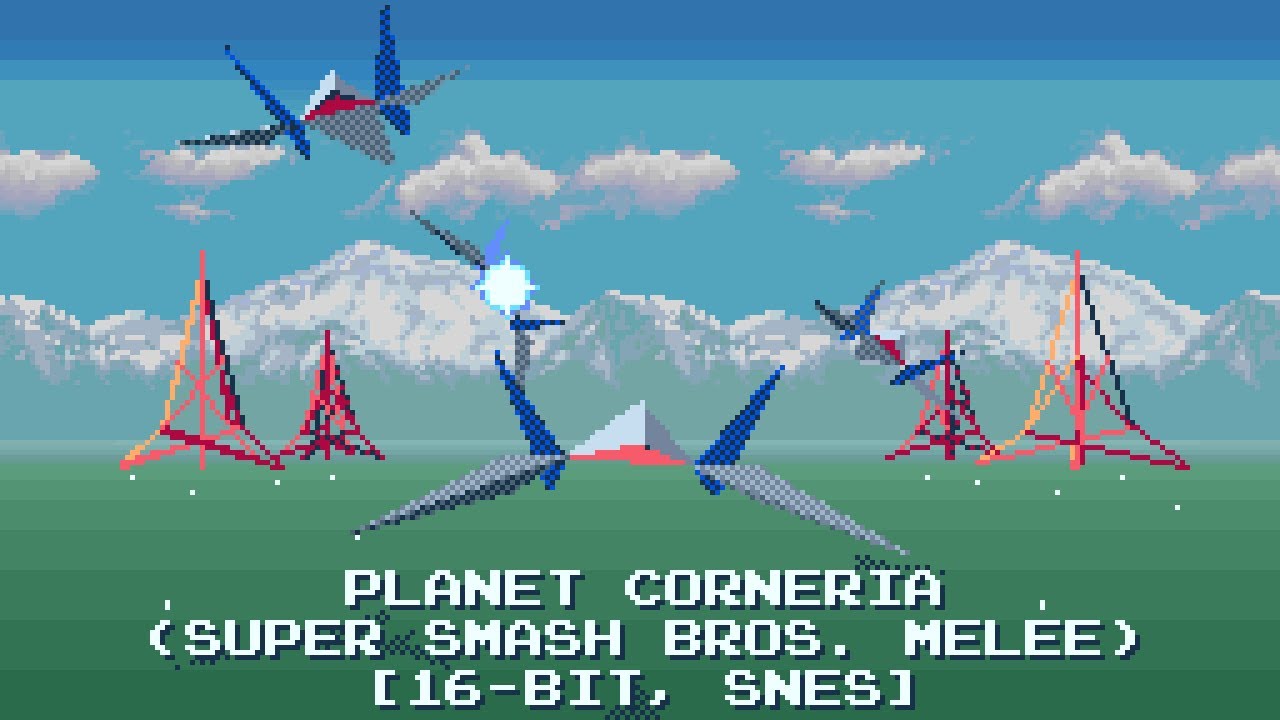 Corneria (Super Smash Bros. Melee) [16-bit, SNES]
