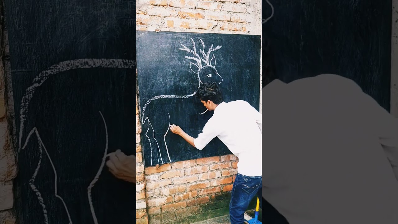 how to draw reindeer #reindeer #art #ashortaday #shorts