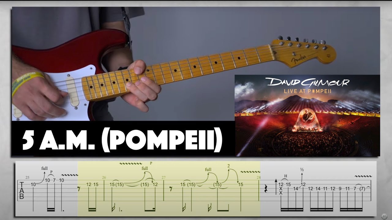 David Gilmour - 5 A.M.: Full Guitar Lesson + Tabs