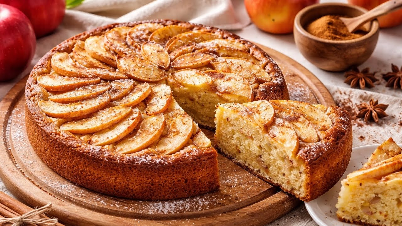 Apple & Cinnamon Skillet Cake 🍎🍰 | No Oven, Ready in 30 Minutes ⏱️🔥