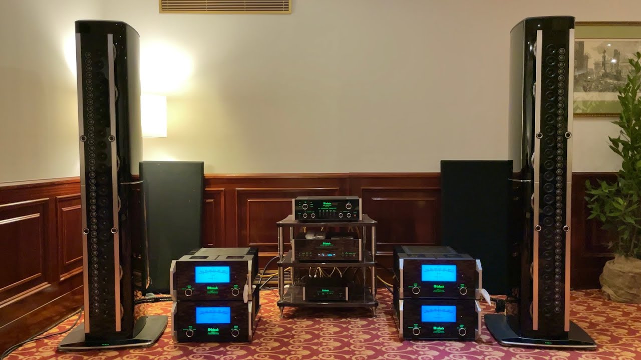 MILANO HI-FIDELITY 2021 | Amazing McIntosh KRT1.1K Speakers!  Pieffe Elettronica - Gallarate