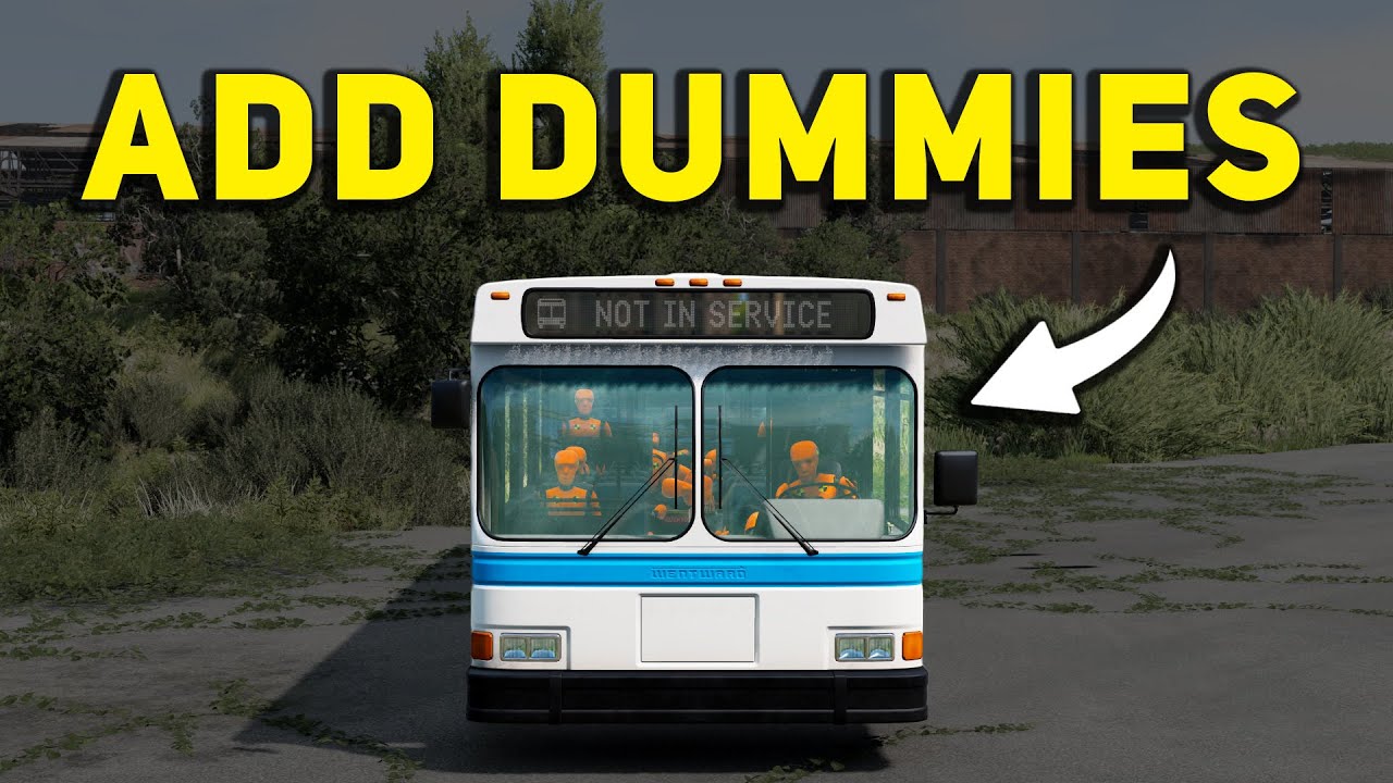 How to Add Dummies into Your Car or Busses! - BeamNG Drive Guide