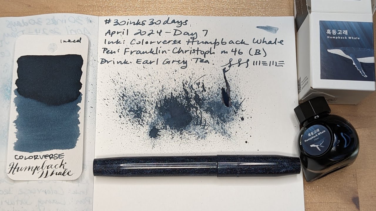 #30inks30days April 2024, Day 7 - Humpback Whale