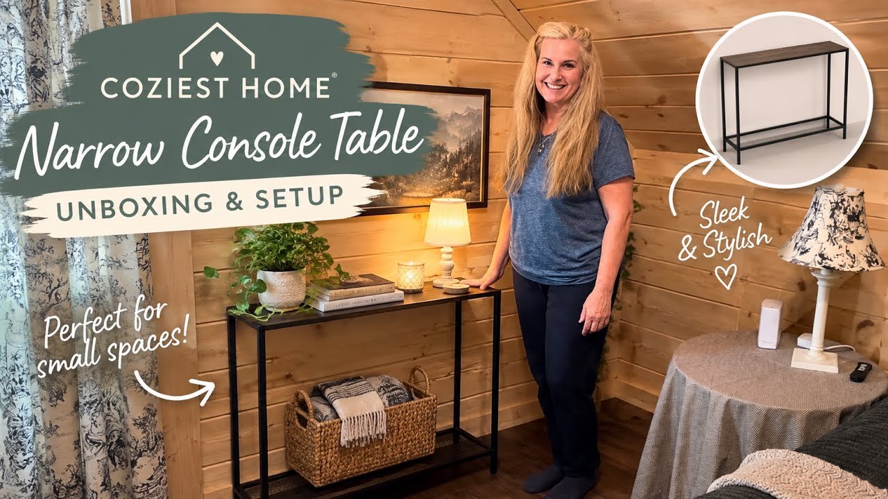 Looking for a narrow console table for a small space?