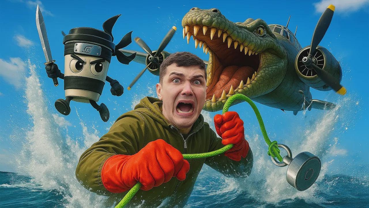 &iexcl;Tesoros de pesca magn&eacute;tica - BOMBARDERO COCODRILO vs CAPPUCCINO ASESINO!