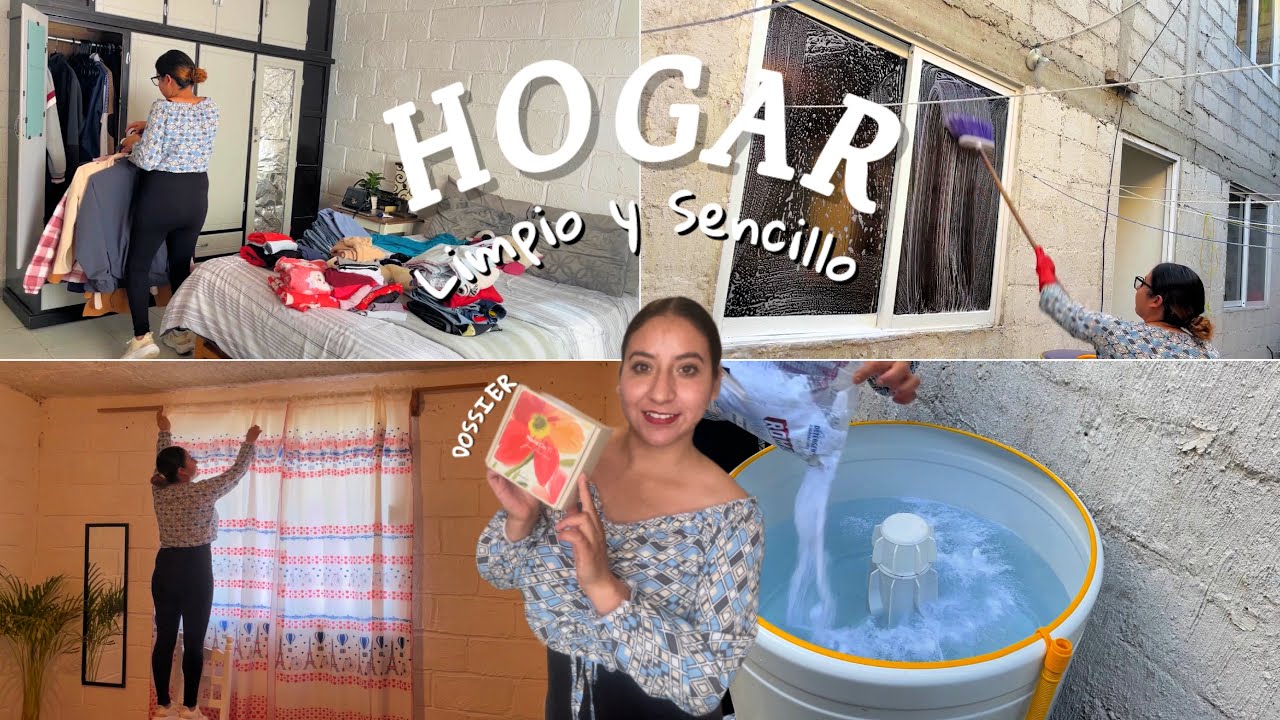 MEJORE MI HOGAR 🏡 arregle cortinero ✅ lavando vidrios 🫧NUEVA CORTINA ☺️@dossierperfumes 