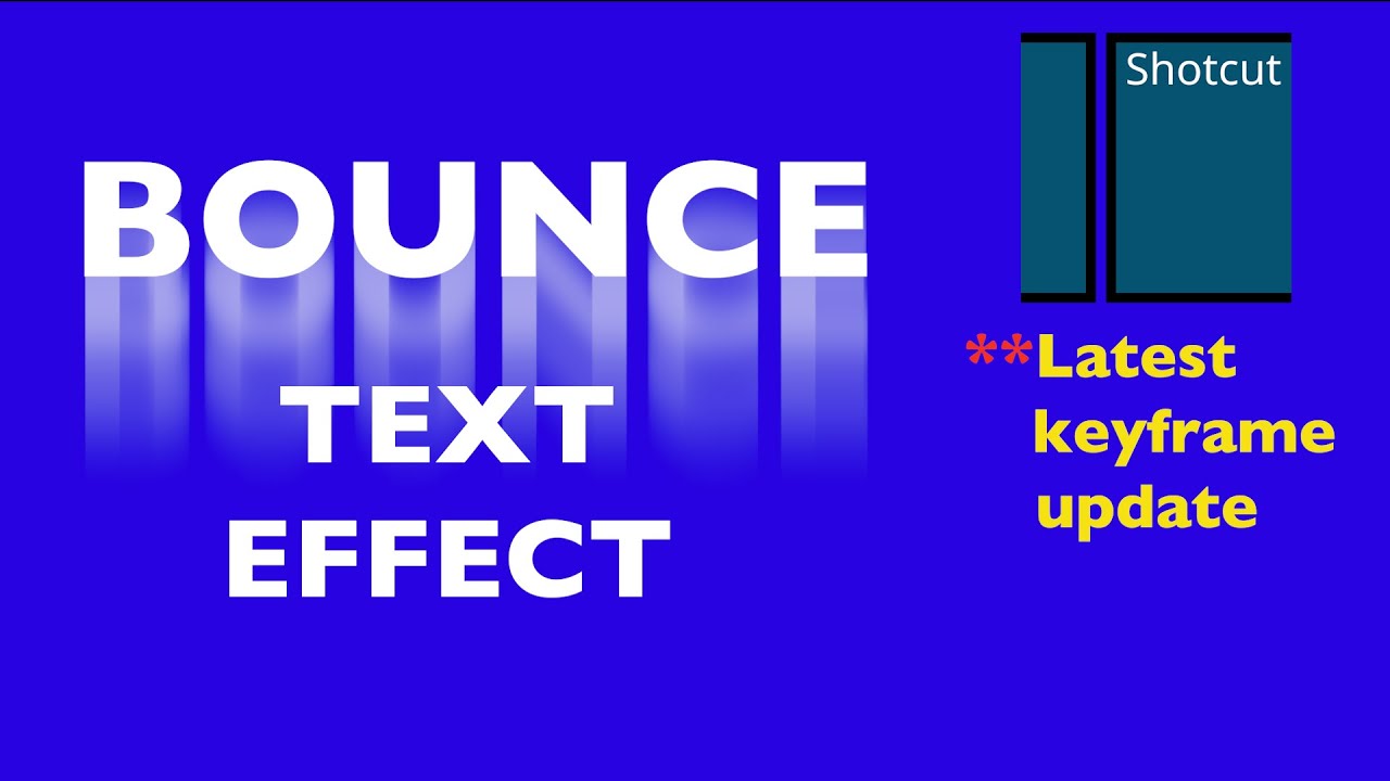 Create a BOUNCE TEXT Effect in Seconds! (Shotcut Keyframe Update) #shotcut #shotcuttutorial