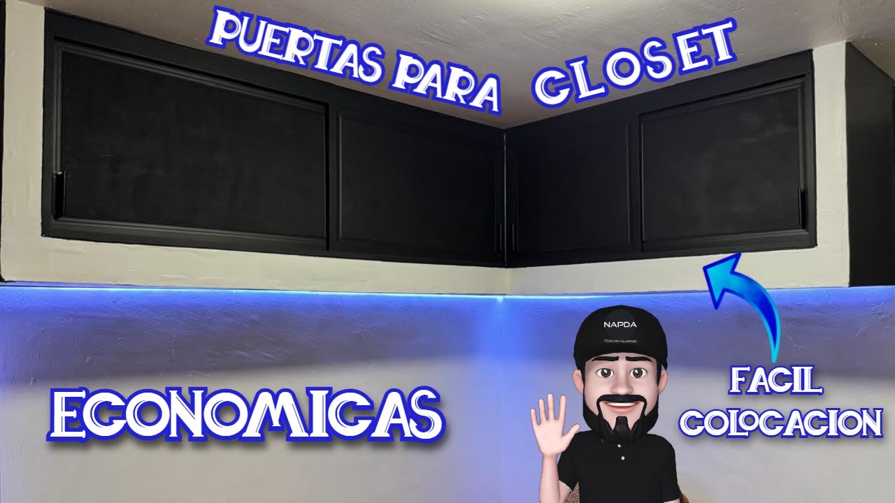 🕵️‍♂️PUERTAS EN ESCUADRA PARA CLOSET DE ALUMINIO👷‍♂️