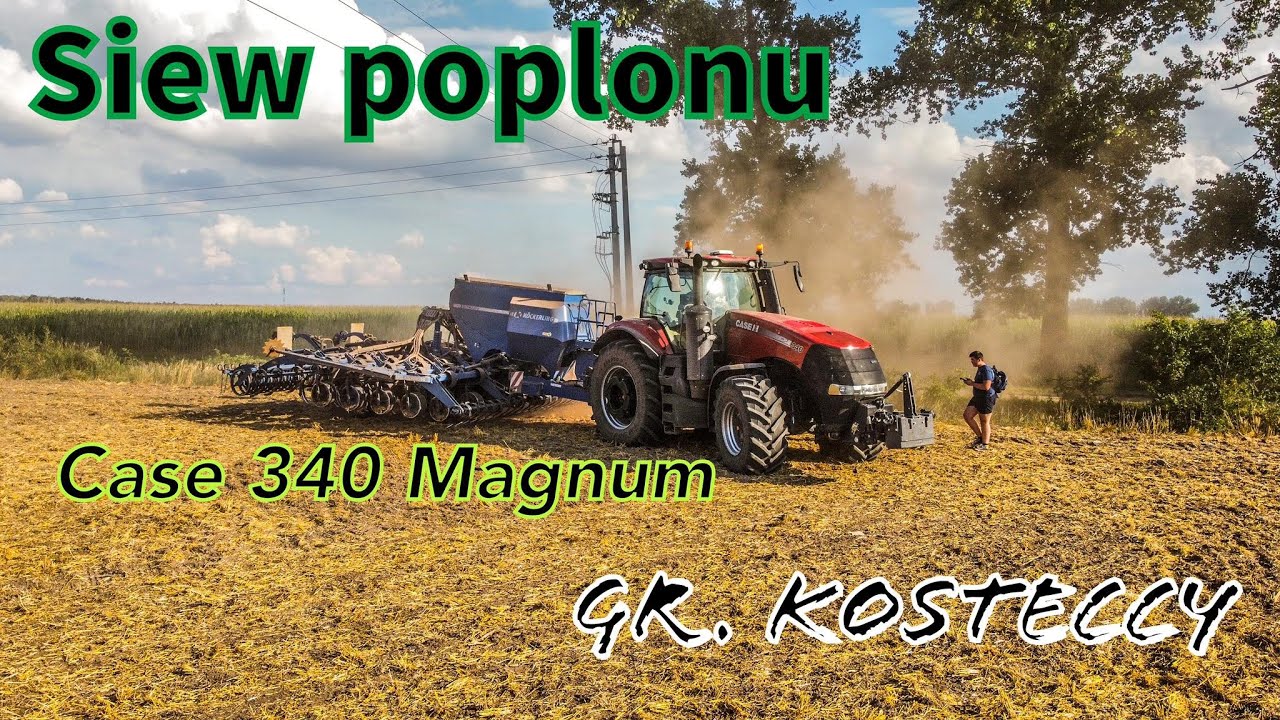 🔥Siew poplonu KÖCKERLINGIEM 2021🔥 Case 340 Magnum🔥13km/h i ogień🔥 GR. Kosteccy🔥 Gładko jak na stole🔥