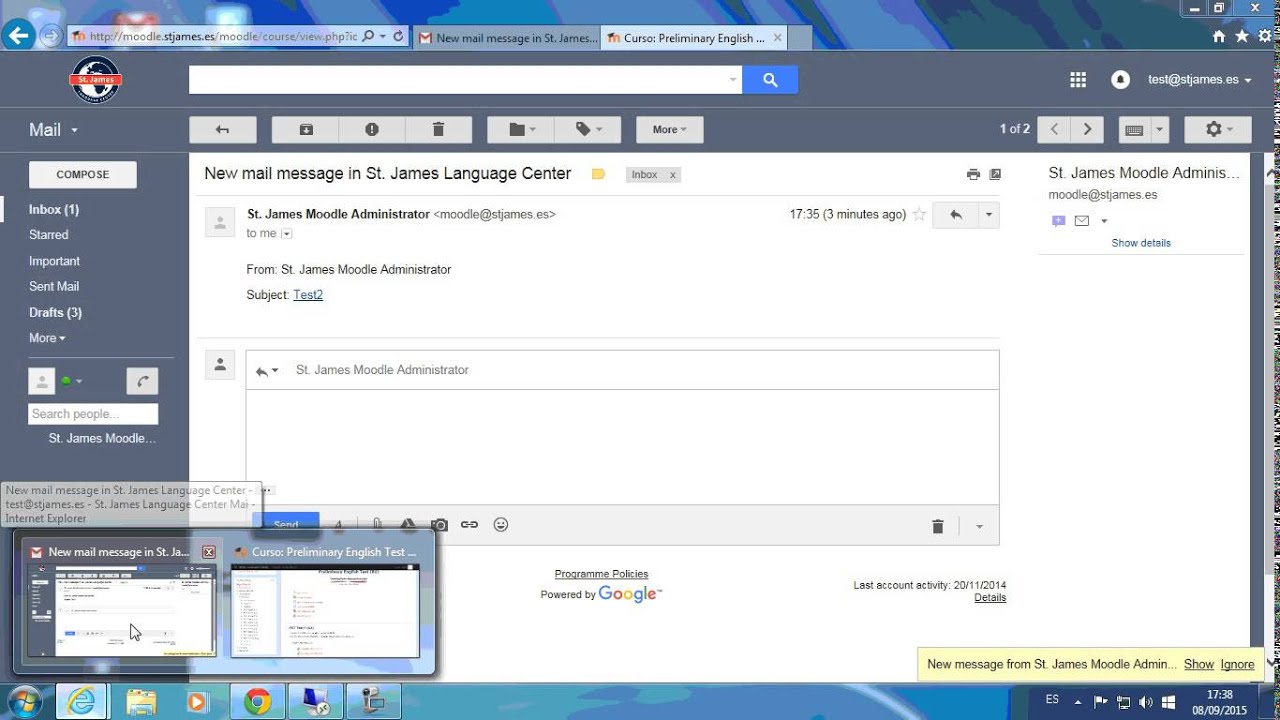 Moodle Email