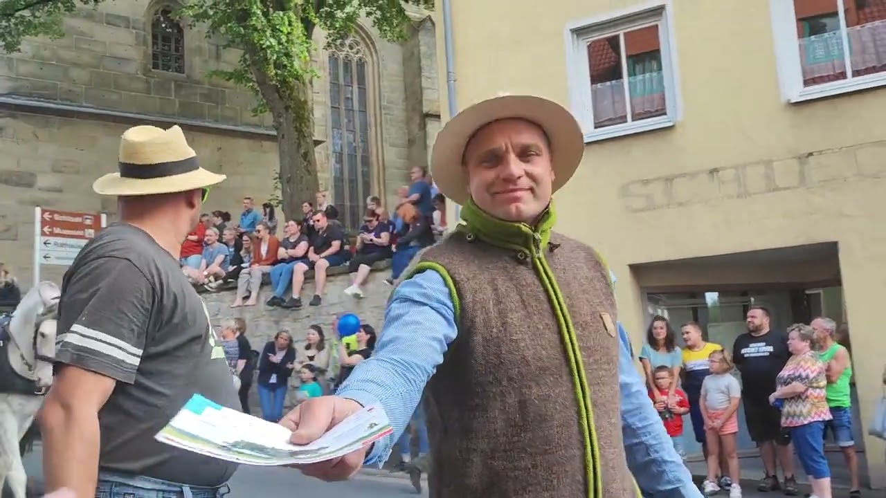 414. Kuhschwanzfest 2022 Eisfeld - der Umzug  ( einige Szenen )