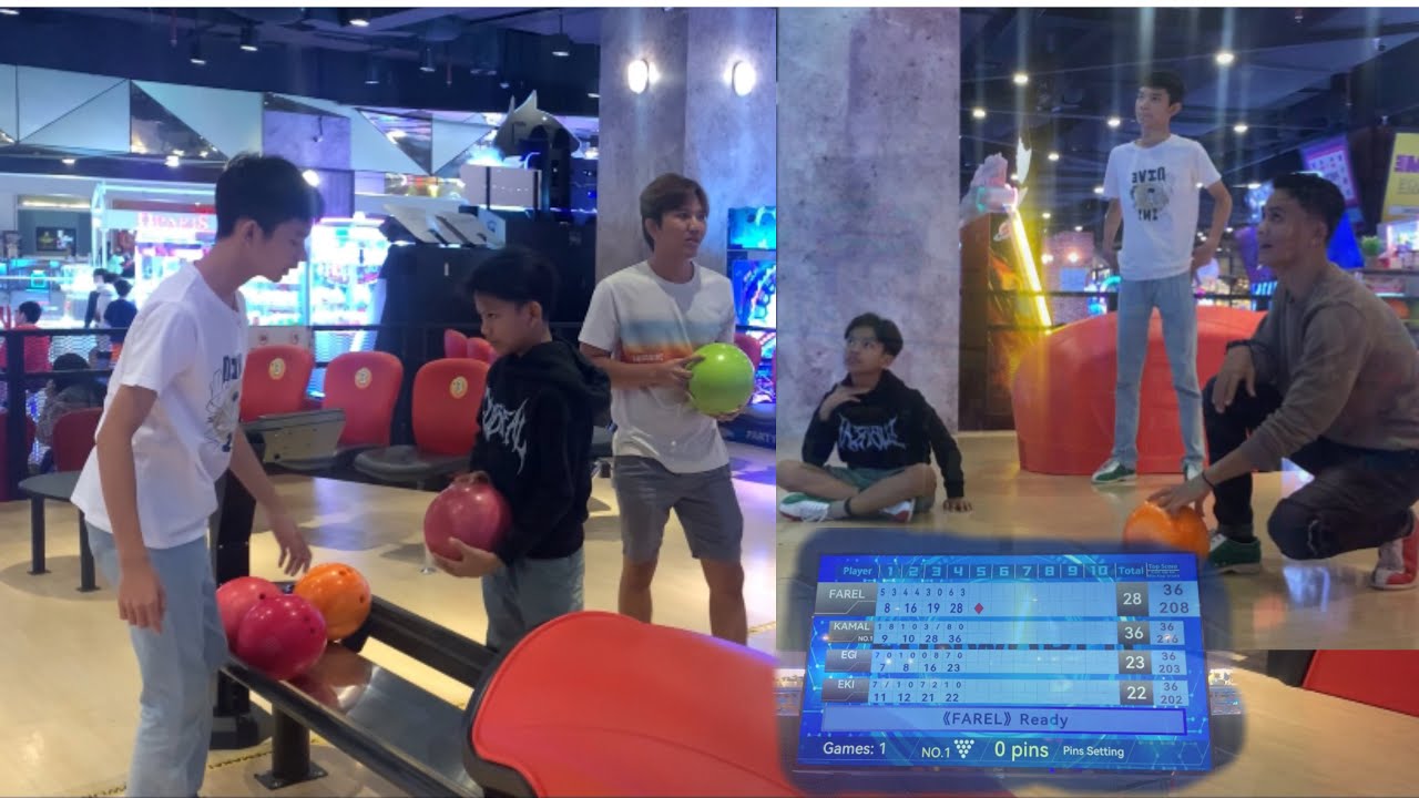 KESERUAN FAREL PRAYOGA BERMAIN BOWLING | PART I