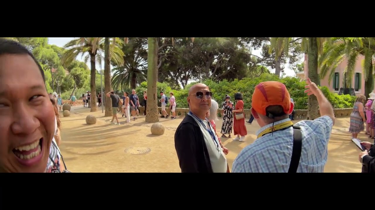 Guell Park Designed by Antonio Gaudi, Barcelona, Spain