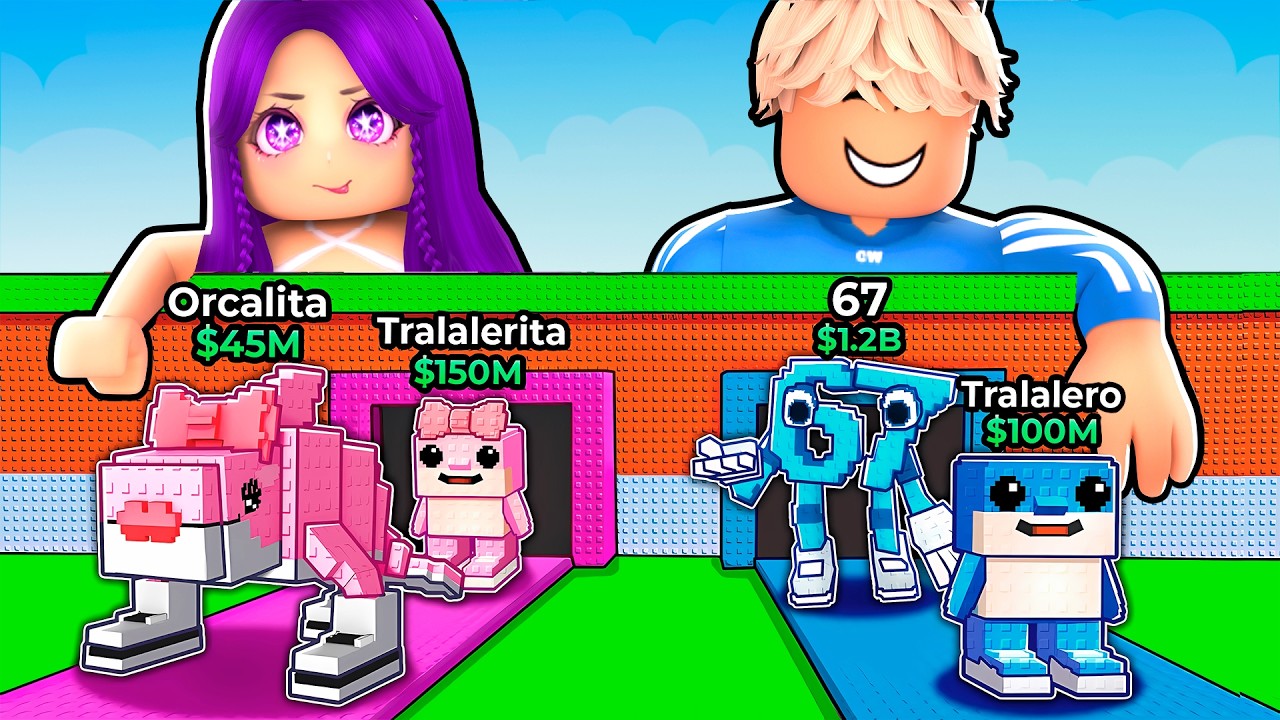 NUR JUNGS vs NUR MÄDCHEN Brainrots in Steal a Brainrot
