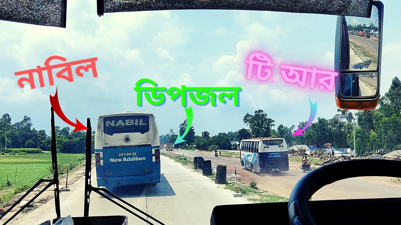 উত্তরের লিজেন্ডদের সাথে পথচলা🥰🔥|| HANIF 🆚 NABIL 🆚 TR TRAVELS 🆚 KHALLEQUE || BD Bus Race💥
