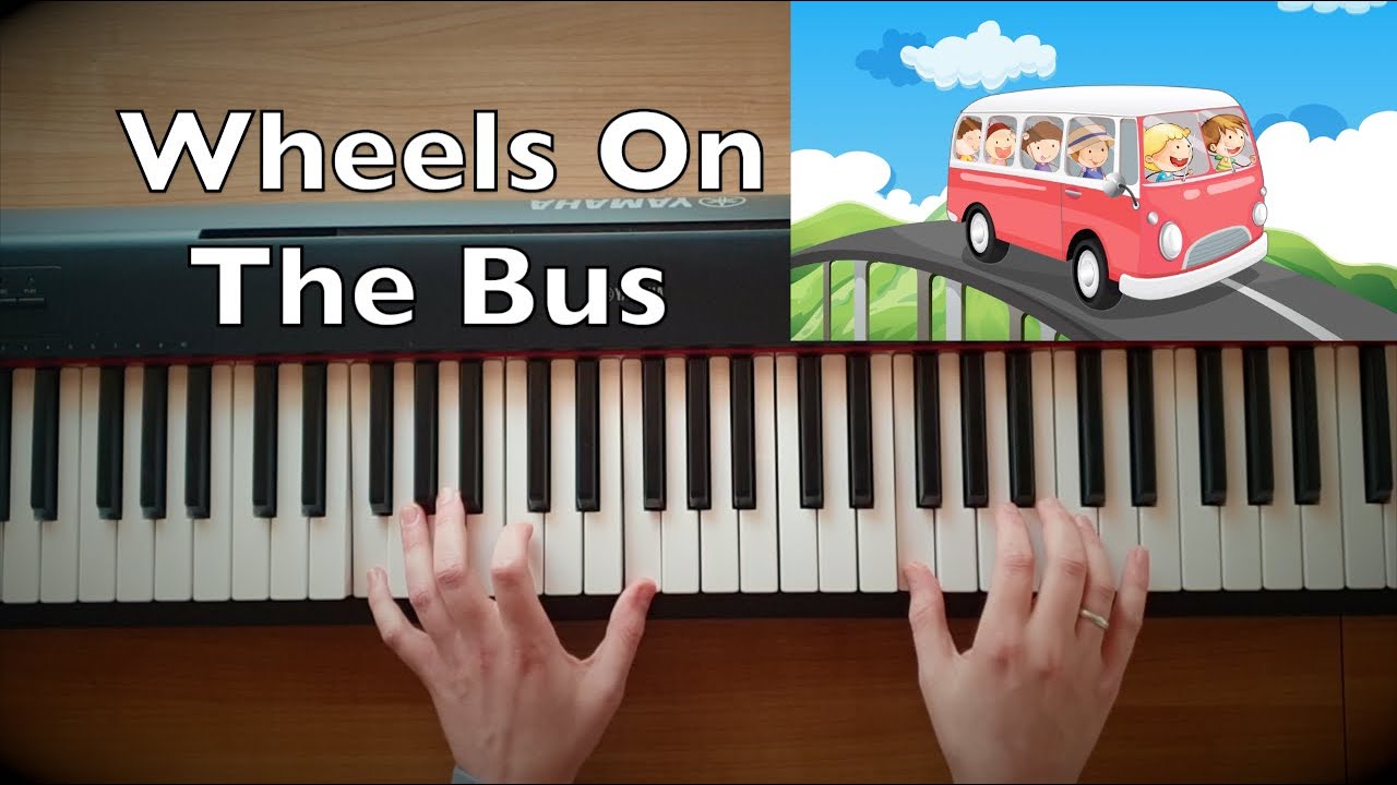 Wheels On The Bus Piano Tutorial (Slow Version)