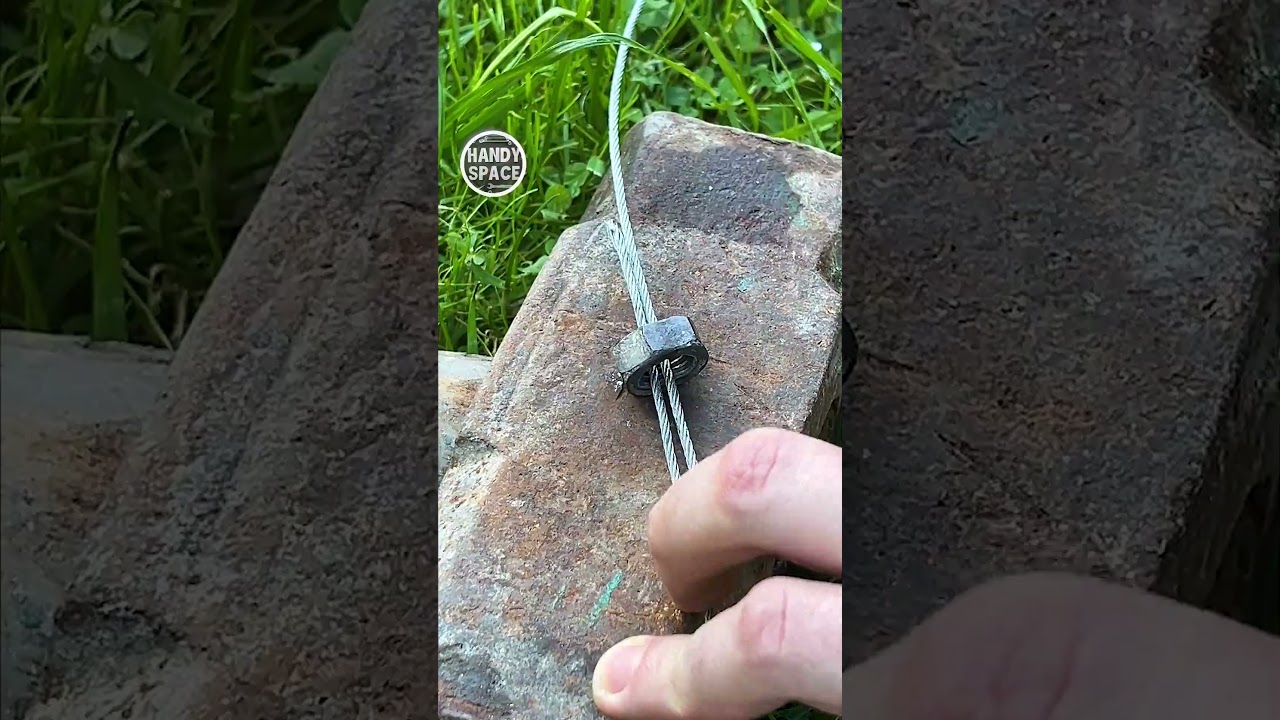You won't believe how easy it is to fasten two stainless steel wires with a nut!