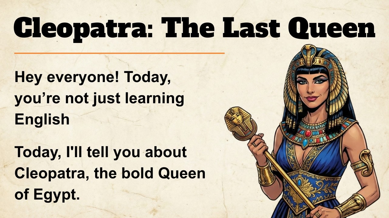 Cleopatra's Story || Graded Reader || Improve Your English ✅️