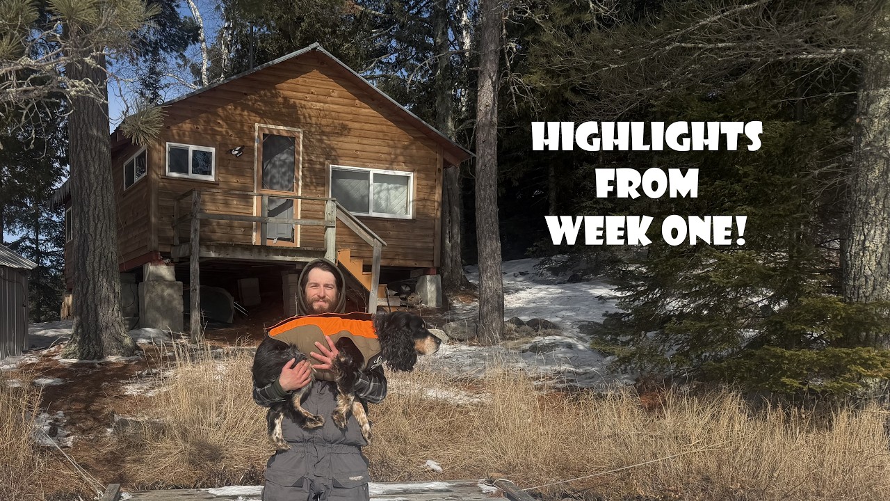 30 DAYS OFF GRID Winter Survival and Ice Fishing (WEEK 1)