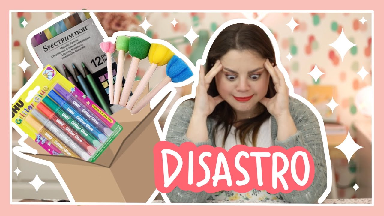 Lettering con COLLA GLITTER E SPUGNETTE: una mistery box da 200 da Marta