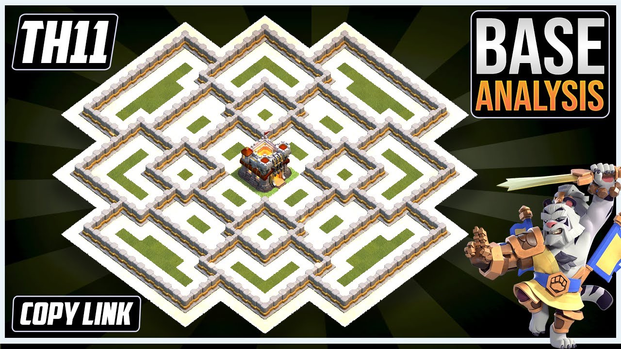 NOWA NAJLEPSZA HYBRYDOWA/TROFEA TH11 PODSTAWA 2025!! COC Town Hall 11 (TH11) Projekt bazy trofe&oacute;w...