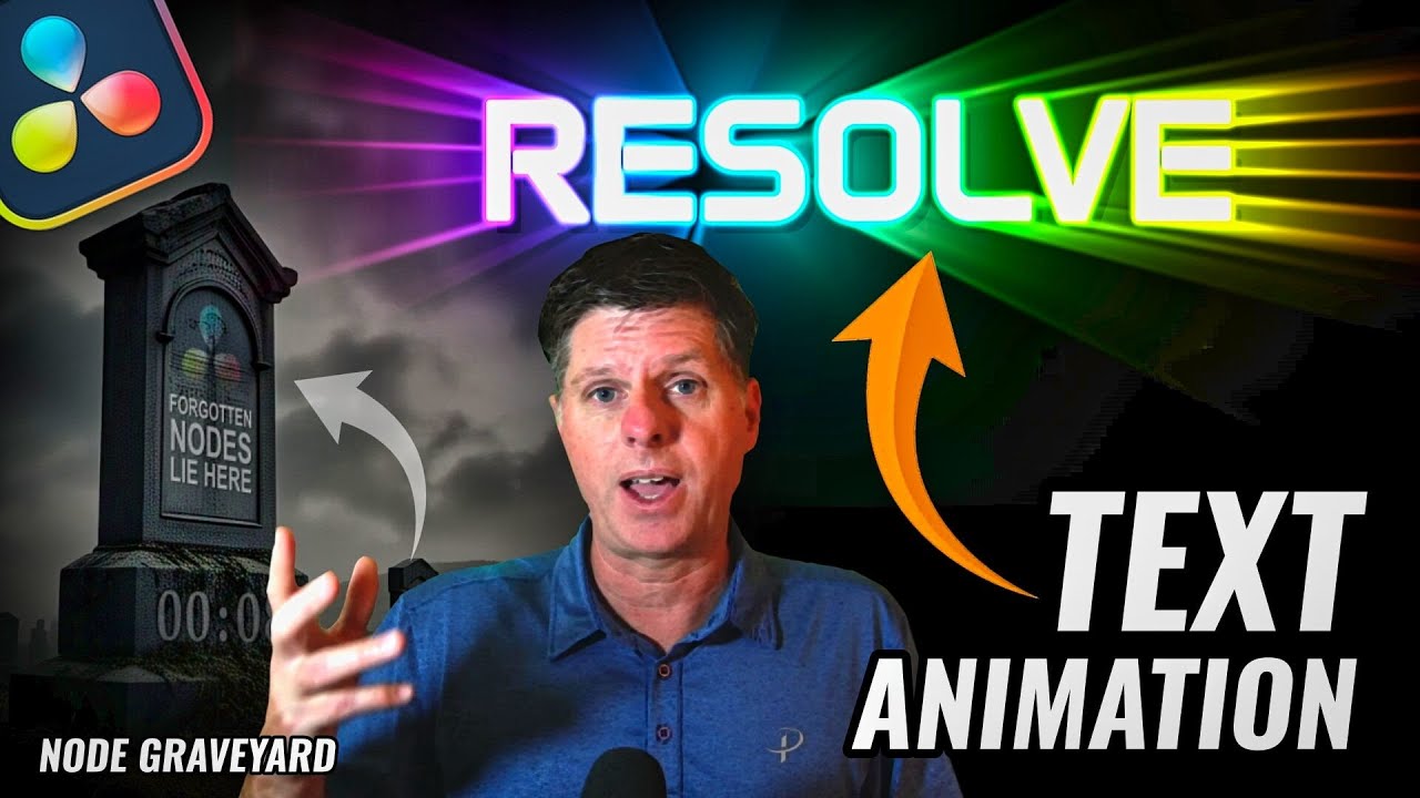 EPIC Glowing Text Animation with Forgotten Node from the GRAVEYARD Davinci Resolve Fusion Tutorial