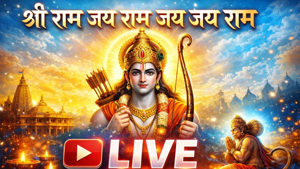 श्री राम जय राम जय जय राम | 108 बार राम नाम जापShri Ram Jai Ram Jai Jai Ram Powerful Ram Dhun Live 