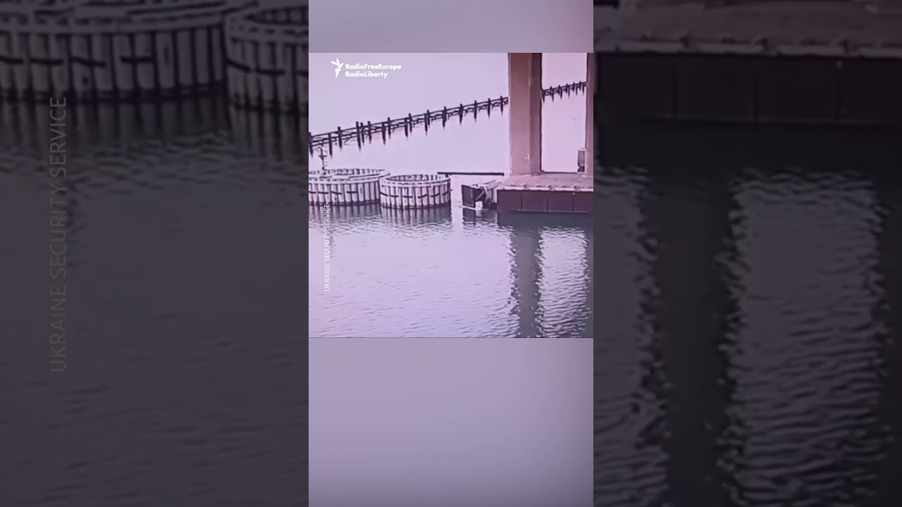Crimea's Kerch Bridge Hit By Underwater Explosion, Says Ukraine