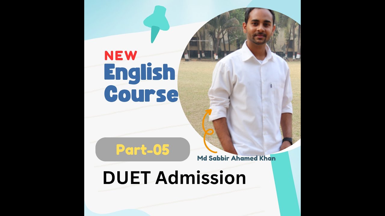 Part-5 | English Course | DUET Admission