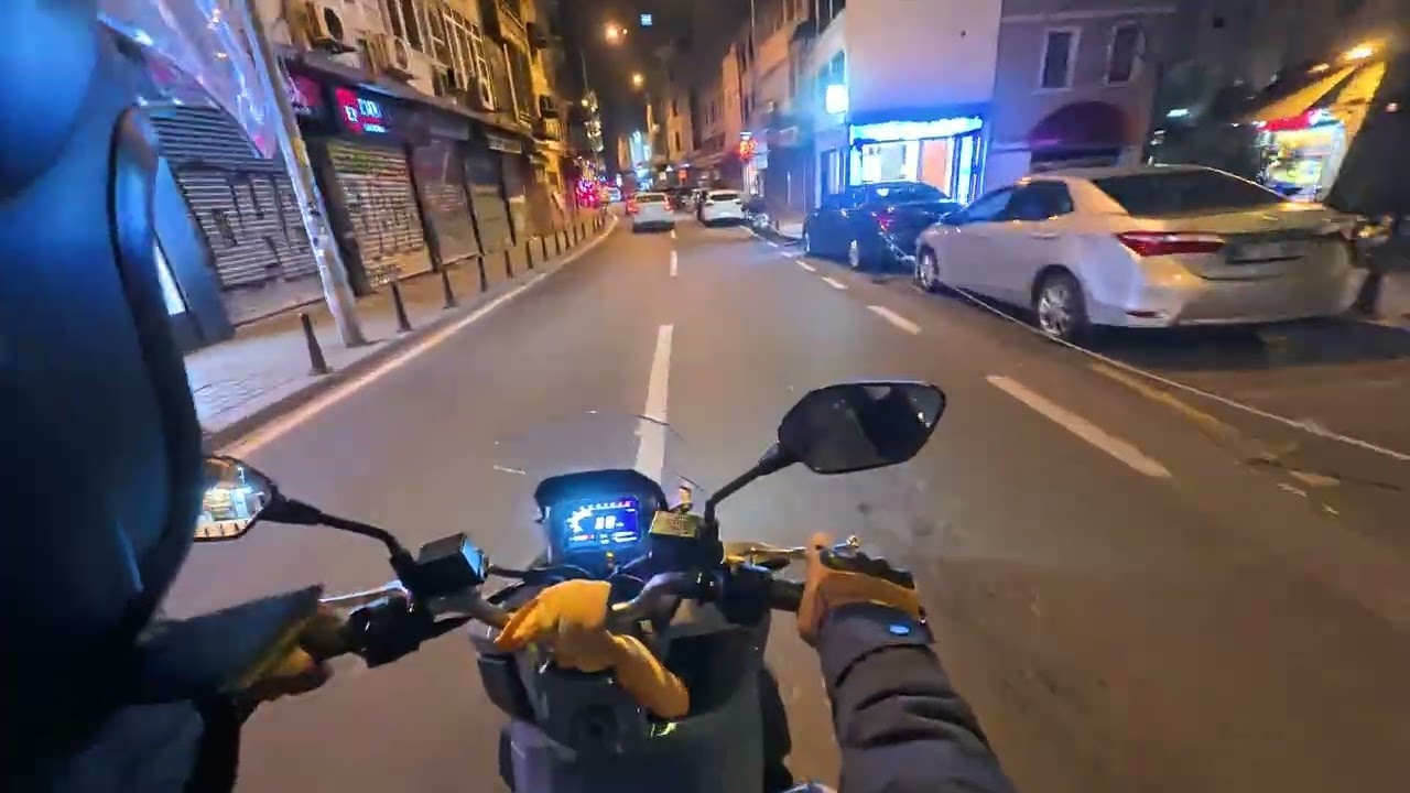 Eminönü motorla geçiş insta360 go ultra saf video modu gece cekimi