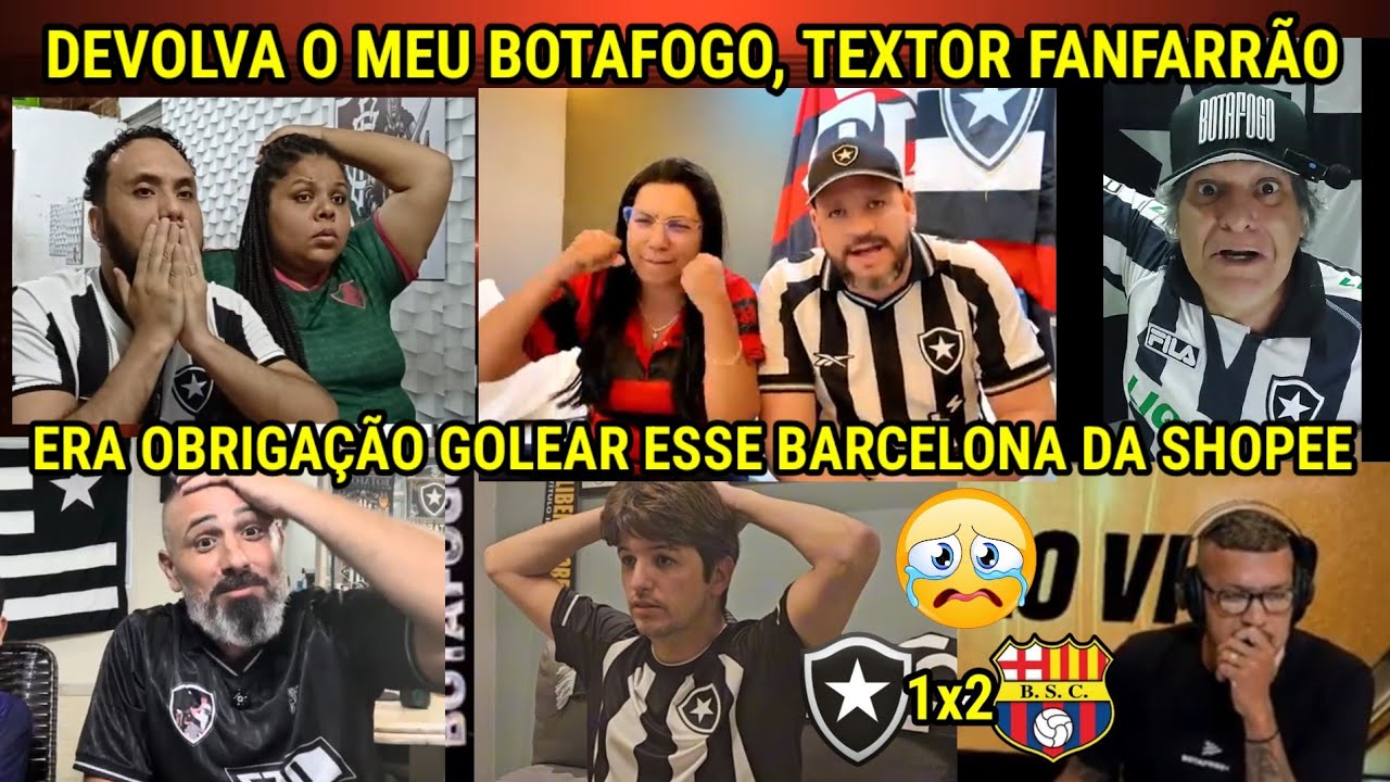 É TEMPO DE CHORORÔ - REAÇÕES dos BOTAFOGUENSES ELIMINADOS na PRÉ-LIBERTADORES