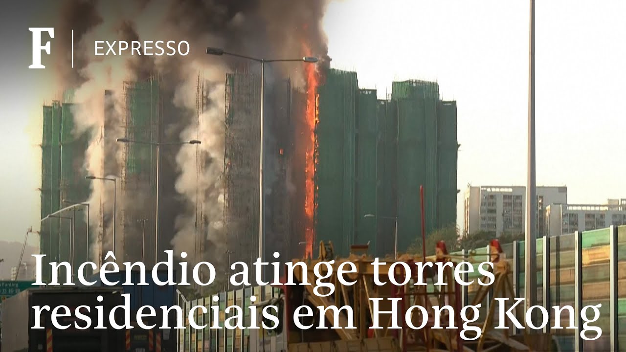 Inc&ecirc;ndio atinge conjunto residencial de Hong Kong
