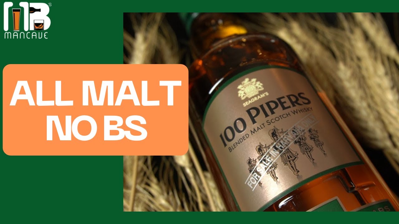100 Pipers Blended Malt 8 Years Scotch Whisky Review | #WhiskyWednesday