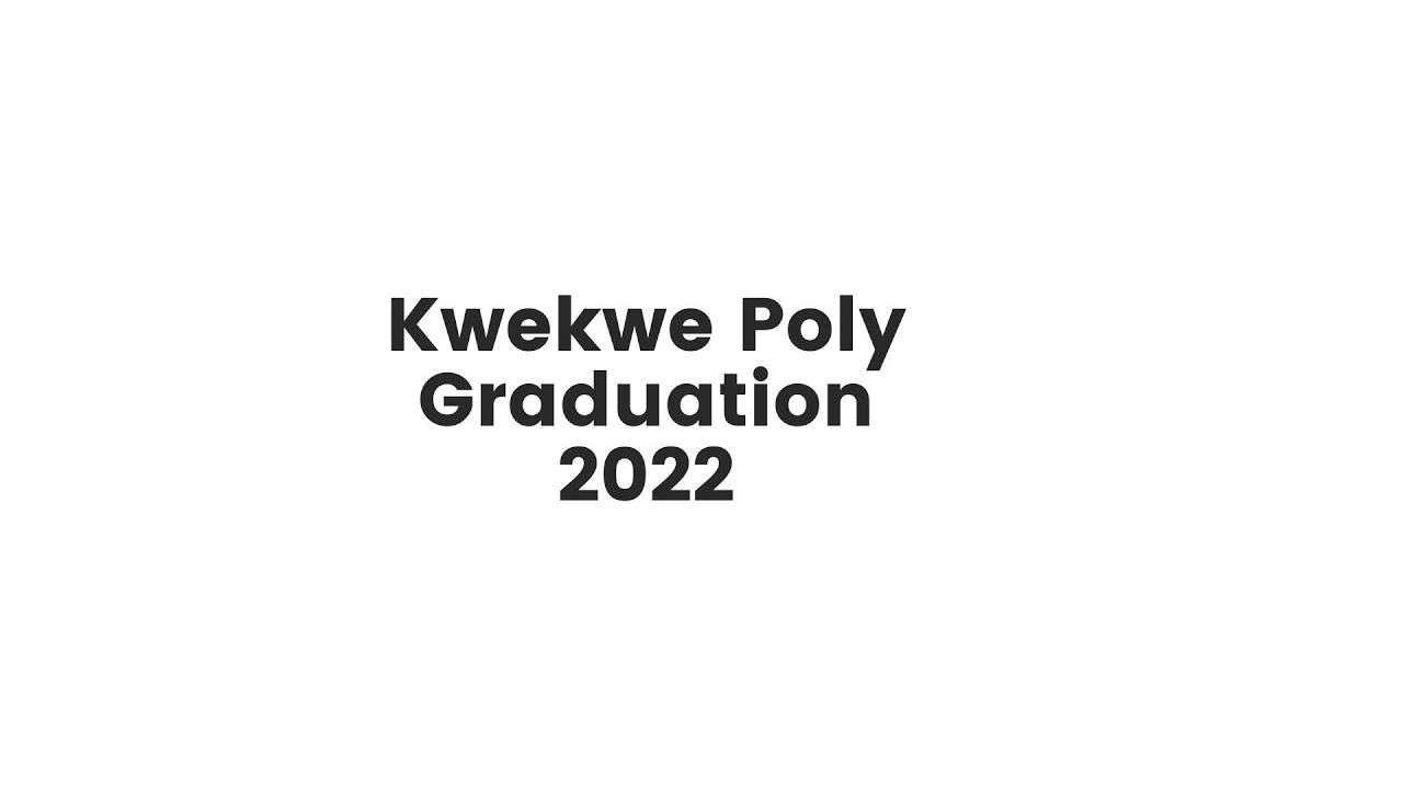 Kwekwe Poly Graduation 2022