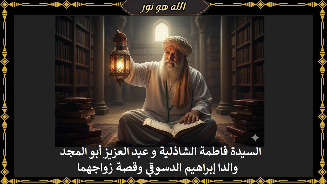 السيدة فاطمة الشاذلية و عبد العزيز أبو المجد والدا إبراهيم الدسوقي وقصة زواجهما