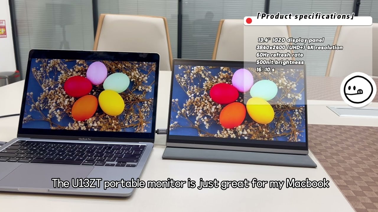 4K + Portable Touchscreen Matching the MacBook - Intehill U13ZT