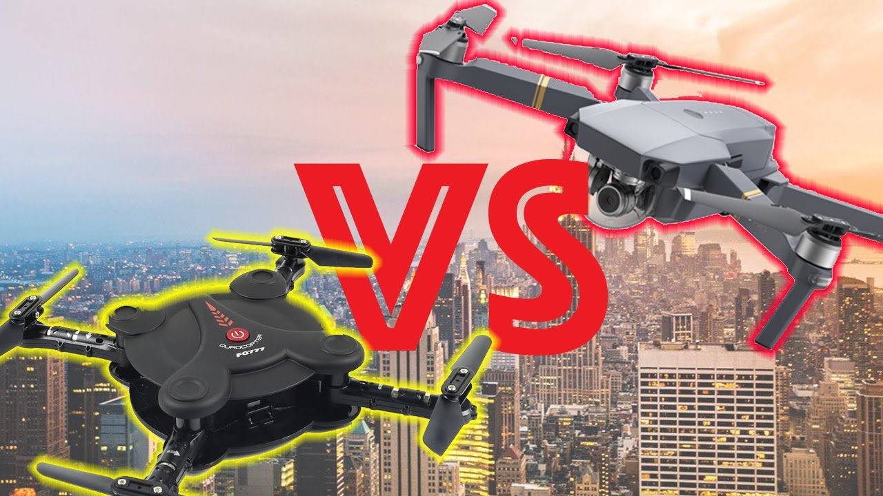 Sub $50 pocket drone vs $1000 Mavic. It's pretty good!!!