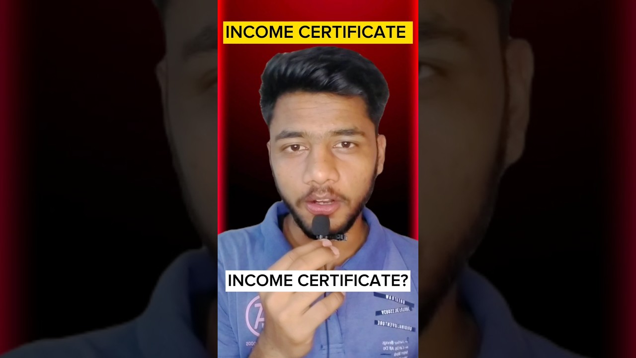 🚨What is Income Certificate❓ Income Certificate for JOSAA/CSAB Counseling 2024#incomecertificate