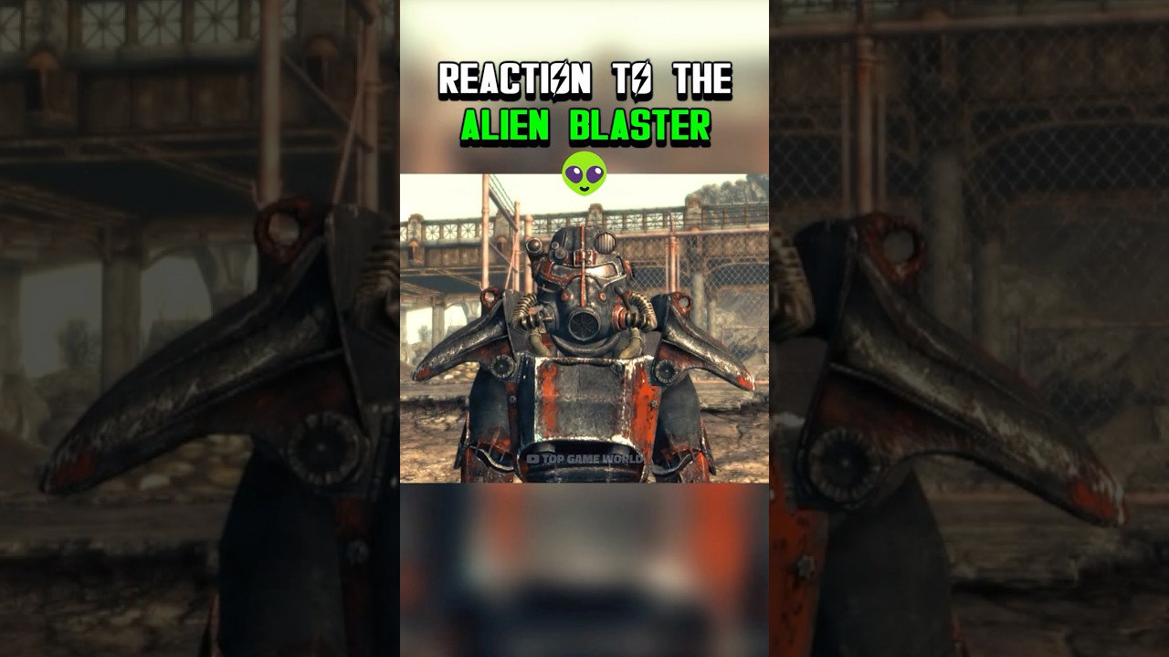 👽Реакция изгоев на ваш инопланетный бластер в Fallout 3