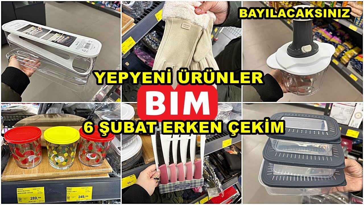 BİME GELDİ HEMEN ALDIK💃BİM 6 ŞUBAT 2026 CUMA💃/GERÇEK İLK VE TEK ERKEN ÇEKİM❗️/YEPYENİ ÜRÜNLER/