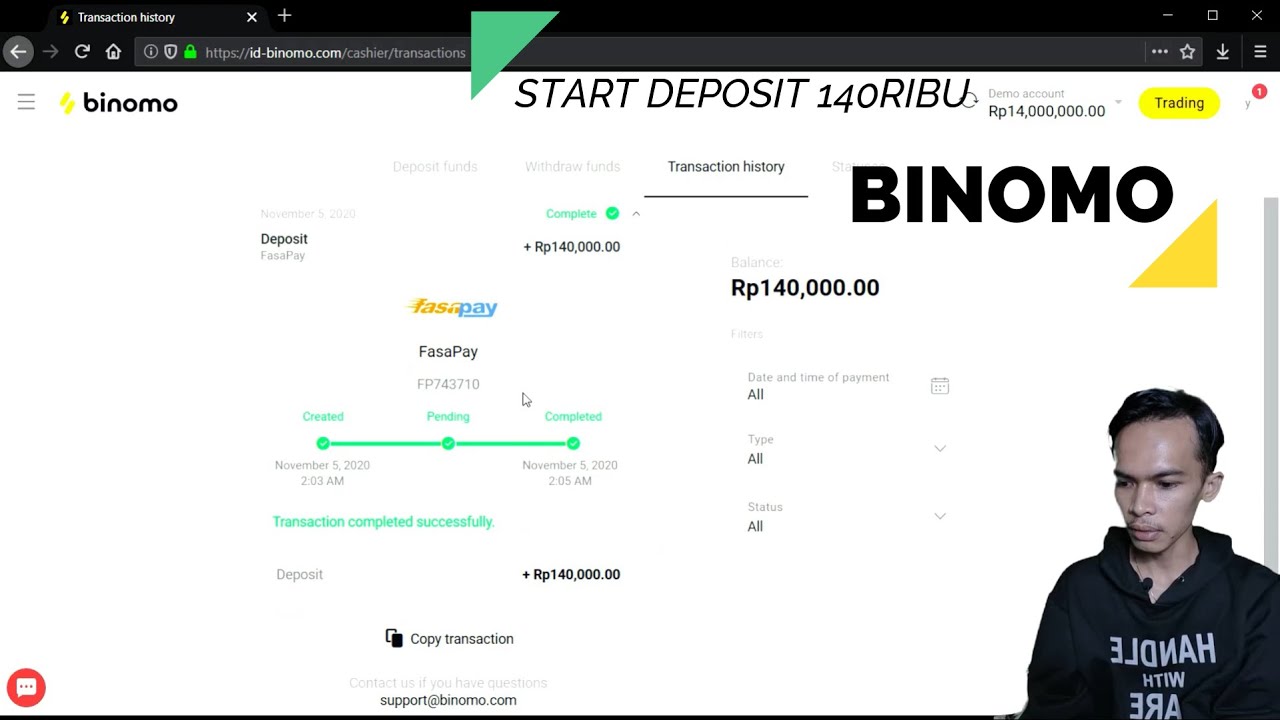 CARA DEPOSIT BINOMO DENGAN FASAPAY