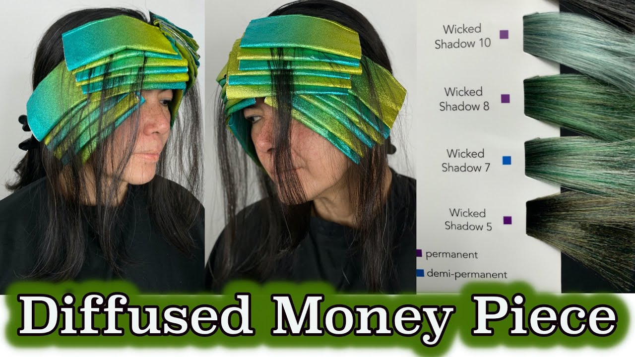 Diffused Money Piece Hair Color