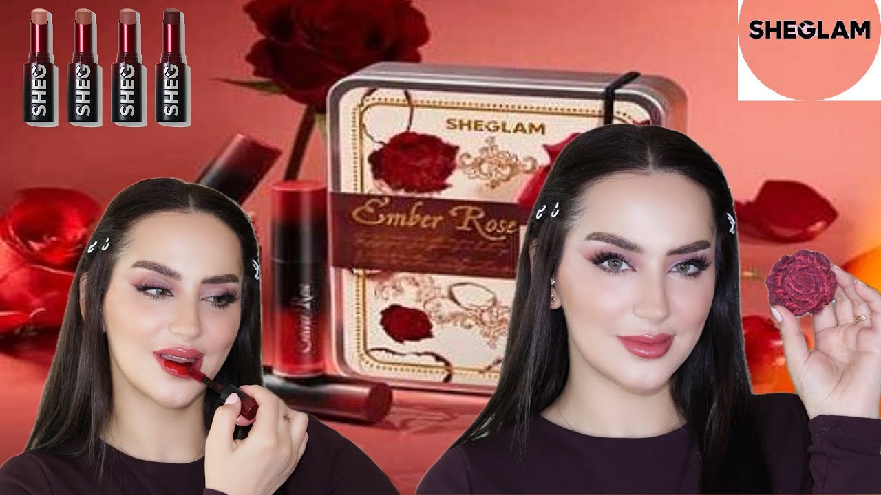 مكياج عيدالحب مع SHEGLAM ROSE EMBER COLLECTION ❤️💄