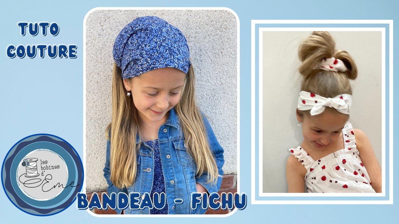 Tuto coudre un bandeau, un fichu #couturefacile