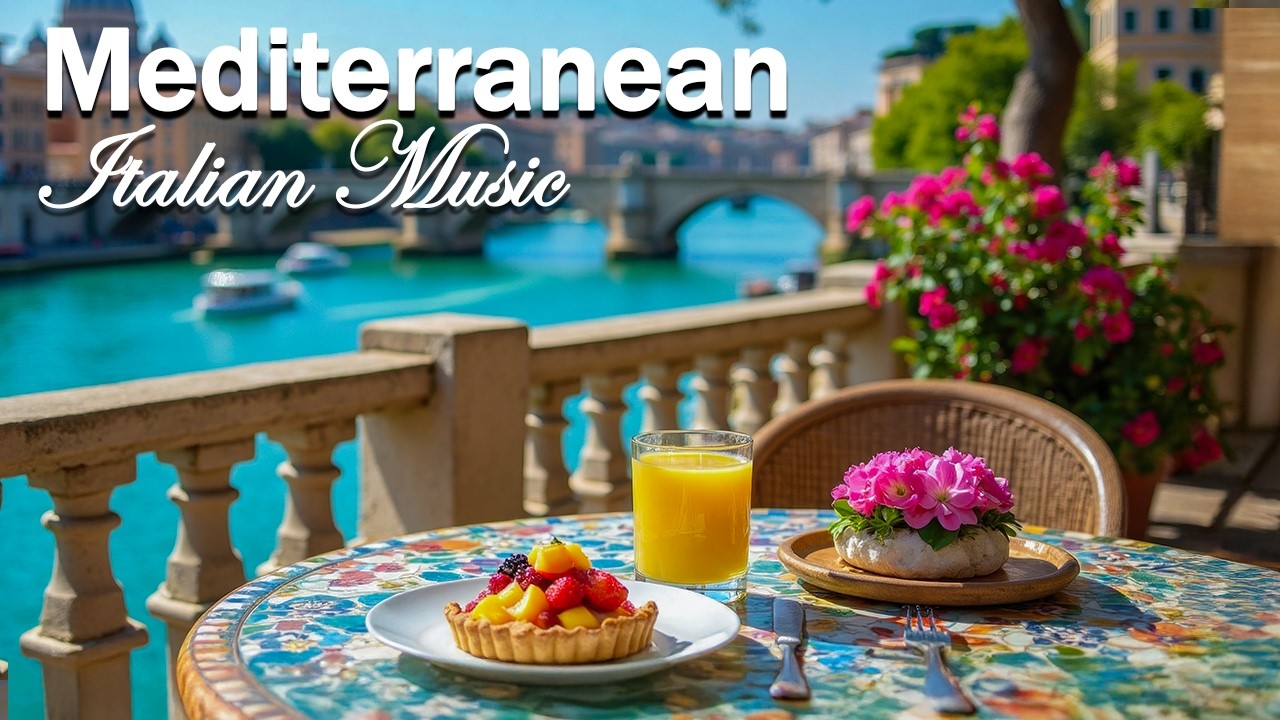 🎶 Italian Vibes & Mediterranean Music 🎶 3+ Hours Scenic Amalfi Coast & Lake Como Relaxation 4K